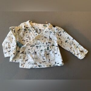 Banana Republic Kids Animal Print Sweater - White and Green